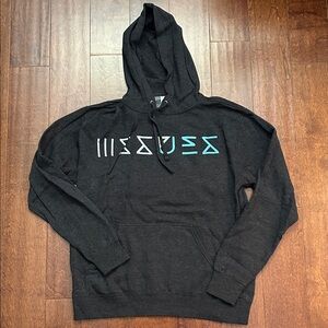 Issues Unisex Gray Hoodie with Kangaroo Pocket, Size Medium, NWOT